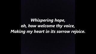 Whispering Hope Hymn Lyrics Words Text Trending Methodist Sing Along Song