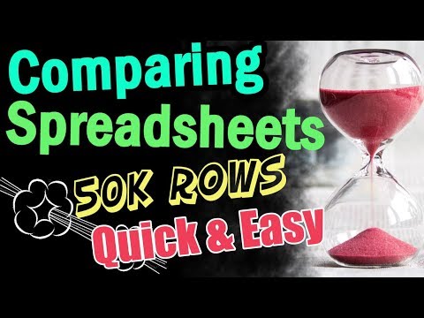 Compare Spreadsheets with 50k rows - JuxtAPPose Free Speed Test