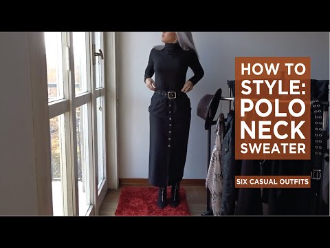 6 OUTFITS con un dolcevita | HOW TO STYLE POLO NECK SWEATER | casual outfits