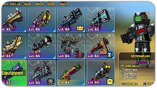 Using Lvl 65 Primary Weapons Challenge - Pixel Gun 3D