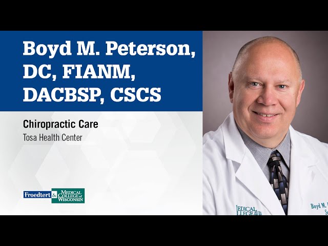 Watch Boyd M. Peterson, chiropractor on YouTube.