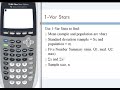 TI-84 Gives Mean, Std Dev, 5 Number Summary, Etc.