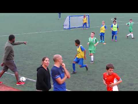 Football Tour to New Caledonia 2018 Game against Magenta club (yellow) Game 4 of 4 (P1600760)