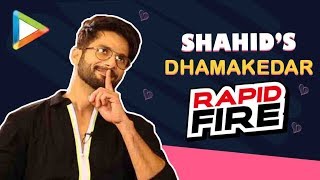 Shahid Kapoor's NAUGHTY Rapid Fire| Kiara Advani is Like DUDHI | Perfect Kiss | Weirdest Pickup Line