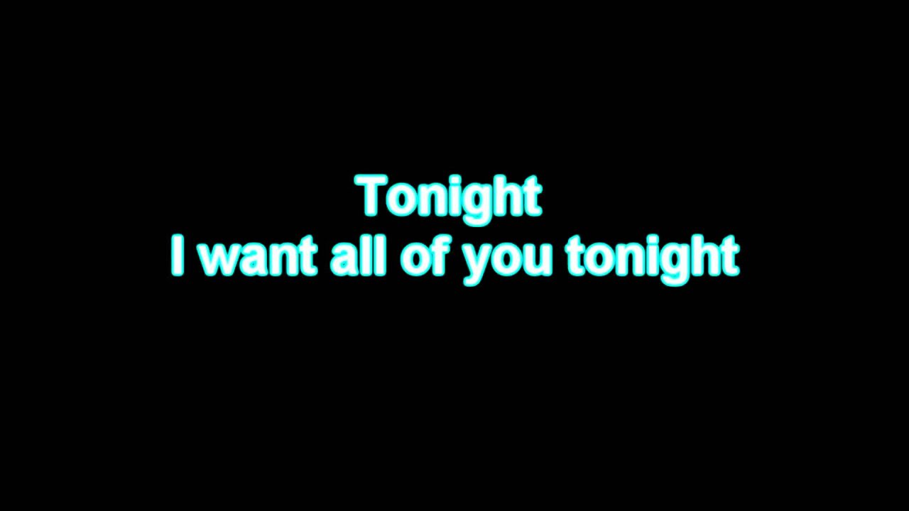 GIVE ME TONIGHT give me tonight: