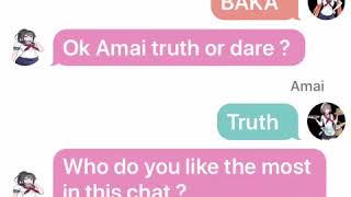 If Yandere Chan, Senpai and all the rivals played truth or dare