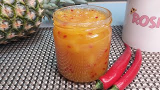 Geleia De Abacaxi Com Pimenta Fácil- Rápida E Deliciosa