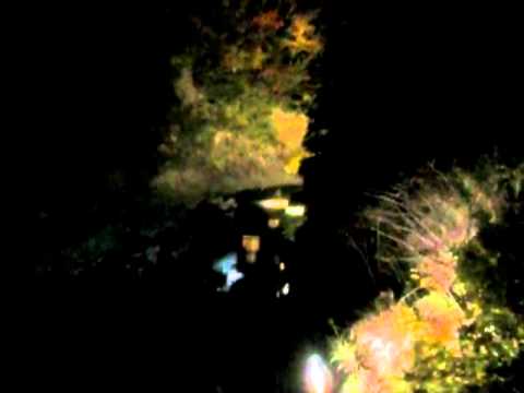 2010年11月17日：祖谷温泉のケーブルカー（夜）