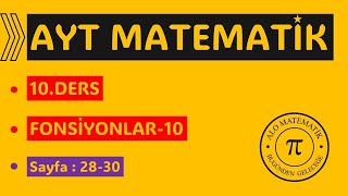 Ayt Matemati̇k 10. Ders Fonksiyonlarda Bileşke İşlemi