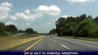I-70 East, Hagerstown to Frederick, MD