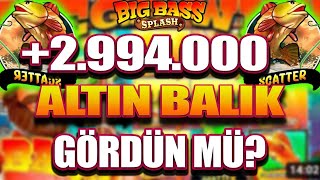 Big Bass Splash 🐠 | 600 Tl Farmda  +2.994.000 Tl Altin Balik Geldi̇! Splash Max Win