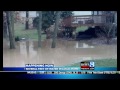 Several feet of rain water floods home