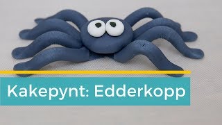 Kakepynt til halloween: Litt overveldet edderkopp