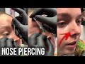 Quick Nose Piercing #piercing #nosepiercing