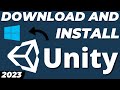 How to download and install Unity in Windows 10 using Unity Hub tutorial in 2024