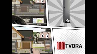 Tvora Sliding Gate Post With Integrated Engine, Led, 220V Socket