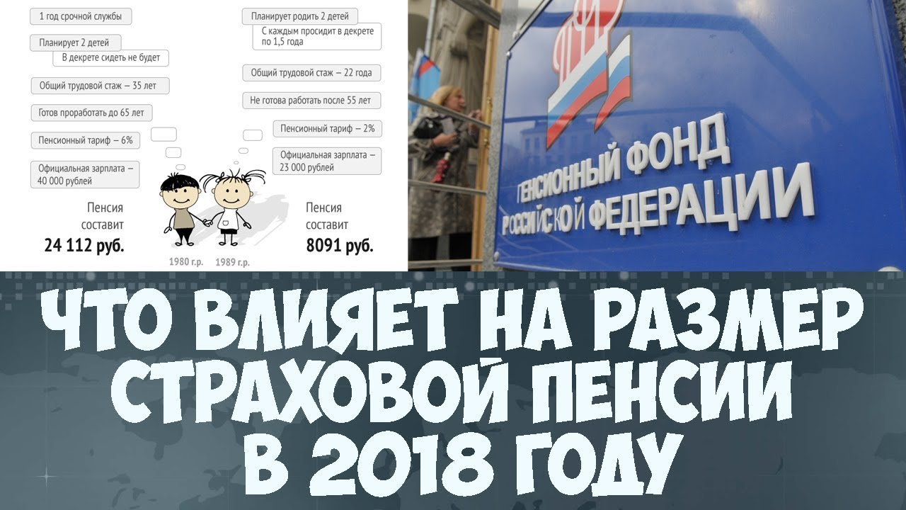 Что влияет на размер пенсии в 2018 году Что влияет на размер пенсии в 2018 году