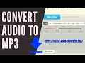 HOW TO CONVERT AUDIO TO MP3 I https://online-audio-converter.com/ I TUTORIAL