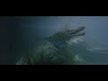 The Great Alligator Underwater Scene