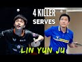Lin Yun Ju's 4 Killer Serve | Table Tennis Tutorial