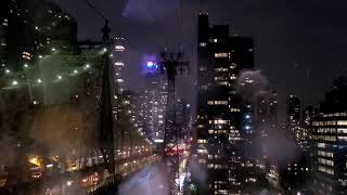 Rainy Night Roosevelt Island Tram New York Travel Vlog