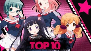 Top 10 Cute Girls Doing Cute Things Anime (HD)