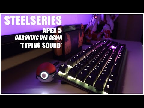 Steel Series APEX 5 MECHANICAL KEYBOARD UNBOXING | ASMR | Most affordable premium keyboard!