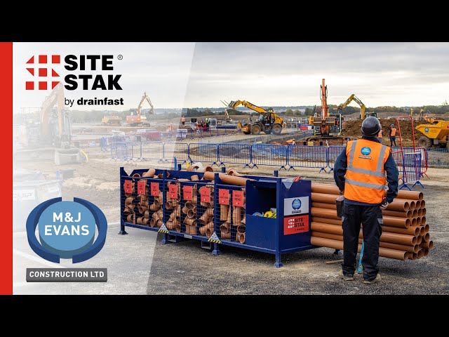 Watch M&J Evans Construction trial The SiteStak System on Bellway Homes site on YouTube.