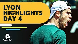 Khachanov, Carreno Busta & Rune Play; Crazy Mmoh vs Guinard Match | Lyon 2022 Day 4 Highlights