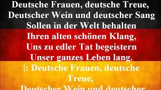 German National Anthem - Deutschland Über Alles with Lyrics (Deutsch)