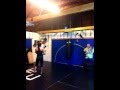 Gail getting some pad work in