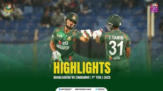  1st T20i |  Bangladesh vs Zimbabwe T20i Series 2024