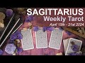 SAGITTARIUS WEEKLY TAROT READING "SPOTLIGHT SAGITTARIUS" April 15th to 21st 2024 #weeklytarot