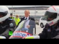 RAW: Putin shakes hands with Aussie motorcycle cops before boarding for G20 exit