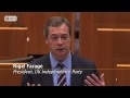 Nigel Farage harangues EU President Herman van Rompuy