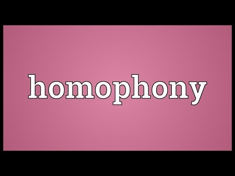 Header of homophony