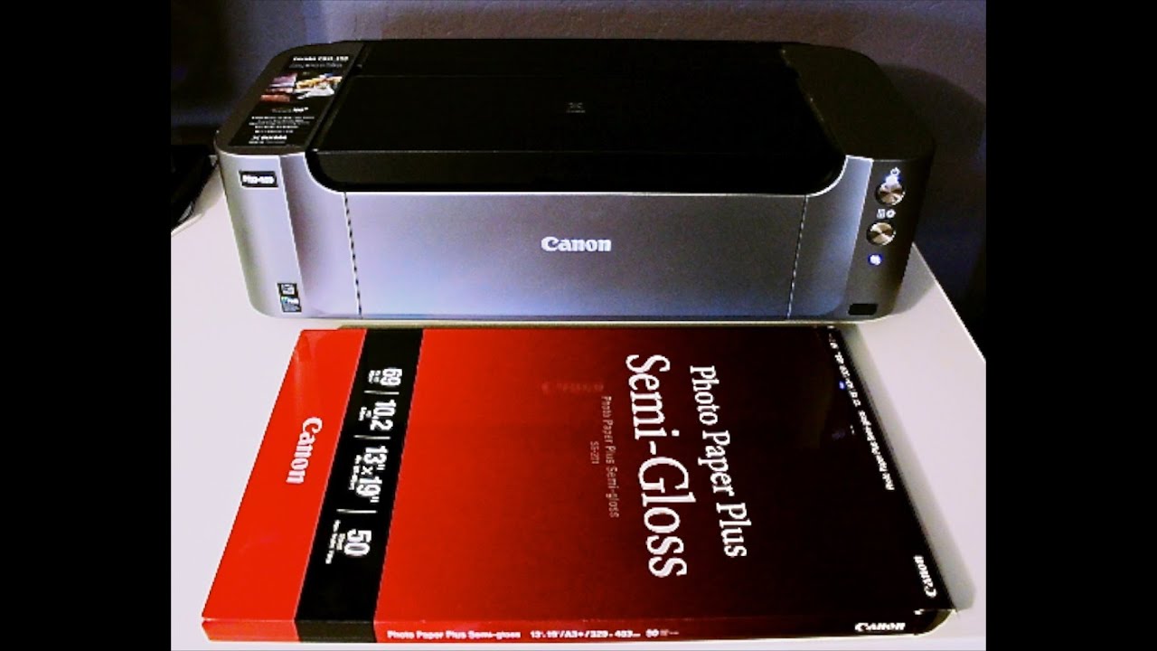 Canon Pixma Pro-100 Inkjet Photo Printer Review - YouTube
