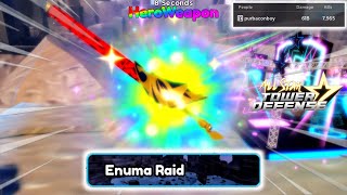 (New Raid) Enuma Raid Solo Gameplay | Roblox All Star Tower Defense