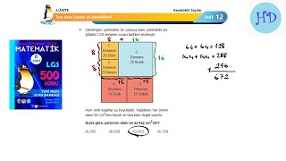 Lgs Yeni Nesil Soru Çözümü Kareköklü İfadeler Test 12
