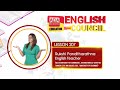Ada Derana Education - English Council Phase 2 Lesson 207