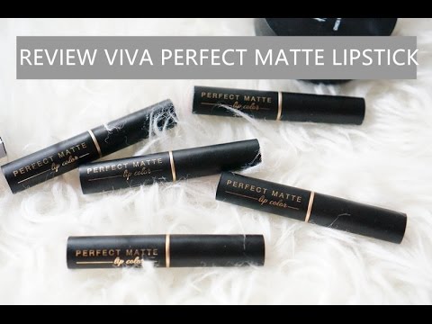 VIDEO : viva perfect matte lipstick review - hallo semuanyahallo semuanya...lipstickbrand lokal ini bukan cumahallo semuanya...hallo semuanya...lipstickbrand lokal ini bukan cumamurahlochhallo semuanya...hallo semuanya...lipstickbrand lok ...