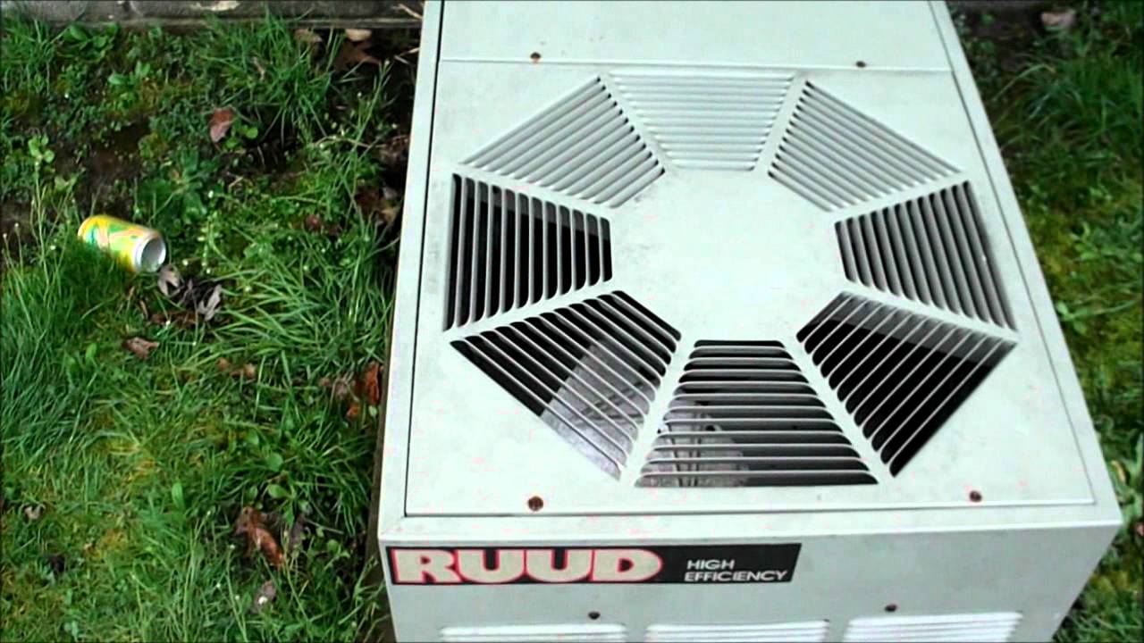 My Ruud AC unit short coil cleaning and third startup of 2012 - YouTube