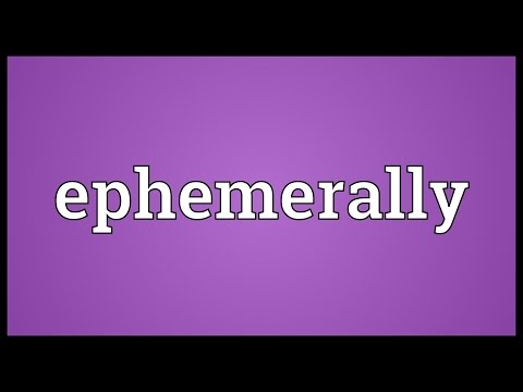Header of ephemerally