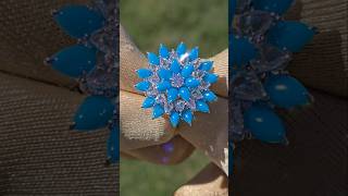 Where Turquoise Blooms & Natural Diamonds Shine Handcrafted Luxury In 18Kt White D