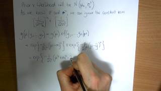 Normal prior Normal likelihood Normal posterior distribution
