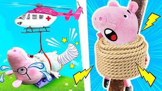 Les Aventures De Peppa Pig. Jeux Pour Enfants. Papa Pig Sest Cé La Jambe