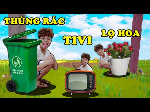 THẮNG TÊ TÊ BIẾN THÀNH TIVI THÙNG RÁC LỌ HOA ĐỂ CHƠI TRỐN TÌM BLOX HUNT
