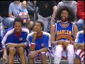 Title:Globetrotter Football Description:The world famous Harlem Globetrotters play a little football during one of thier lastest shows!