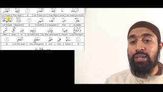 ISLAMIC VIDEOS : Surah 97 Tajweed Follow up - Video Tutorial in English