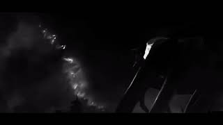 Godzilla 2014 Vintage Black & White Breath